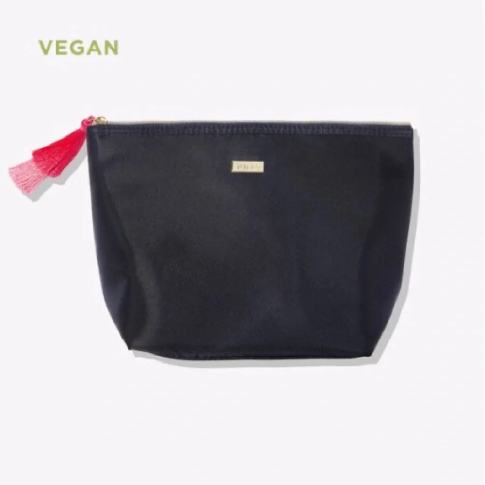 🌿 TARTE Tassels Black Makeup / Cosmetics Bag 🌿
